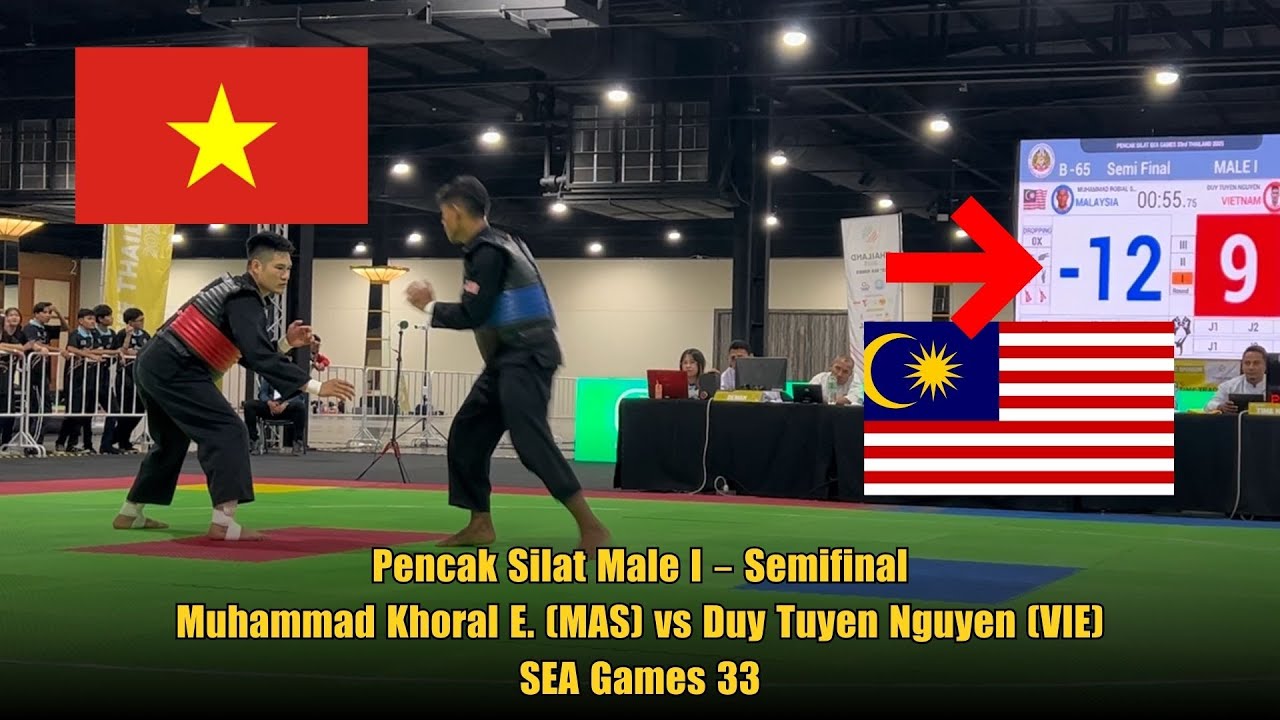Pencak Silat Male I β Semifinal: Muhammad Khoral E. (MAS) vs Duy Tuyen Nguyen (VIE) | SEA Games 33