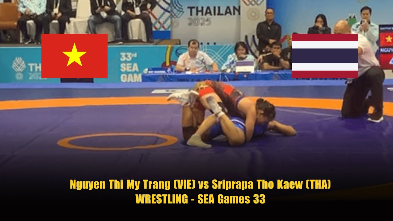 Wrestling Women’s Freestyle 57kg: Nguyen Thi My Trang (VIE) vs Sriprapa Tho Kaew (THA) SEA Games 33