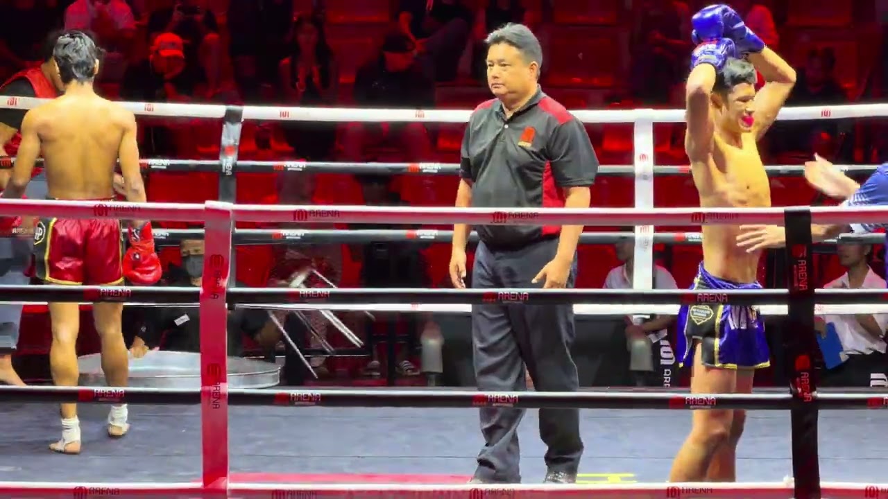 นึกว่าตะวันฉาย นักมวยไทยเตะคู่ชกแขนหักคาเวที กริชเงิน คุกกี่มวยไทย vs แคนพยัคฆ์ PSK สปอร์ต