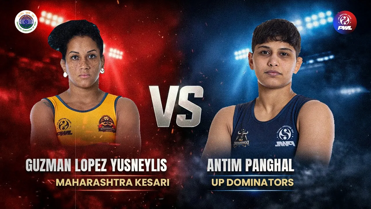 Guzman Lopez Yusneylis vs Antim Panghal | 53 KG | Day 7 Match 9 | PWL 2026