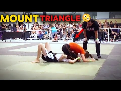 MOUNT TRIANGLE 💥– GIRL VS BOY  BJJ NOGI GRAPPLING 😤