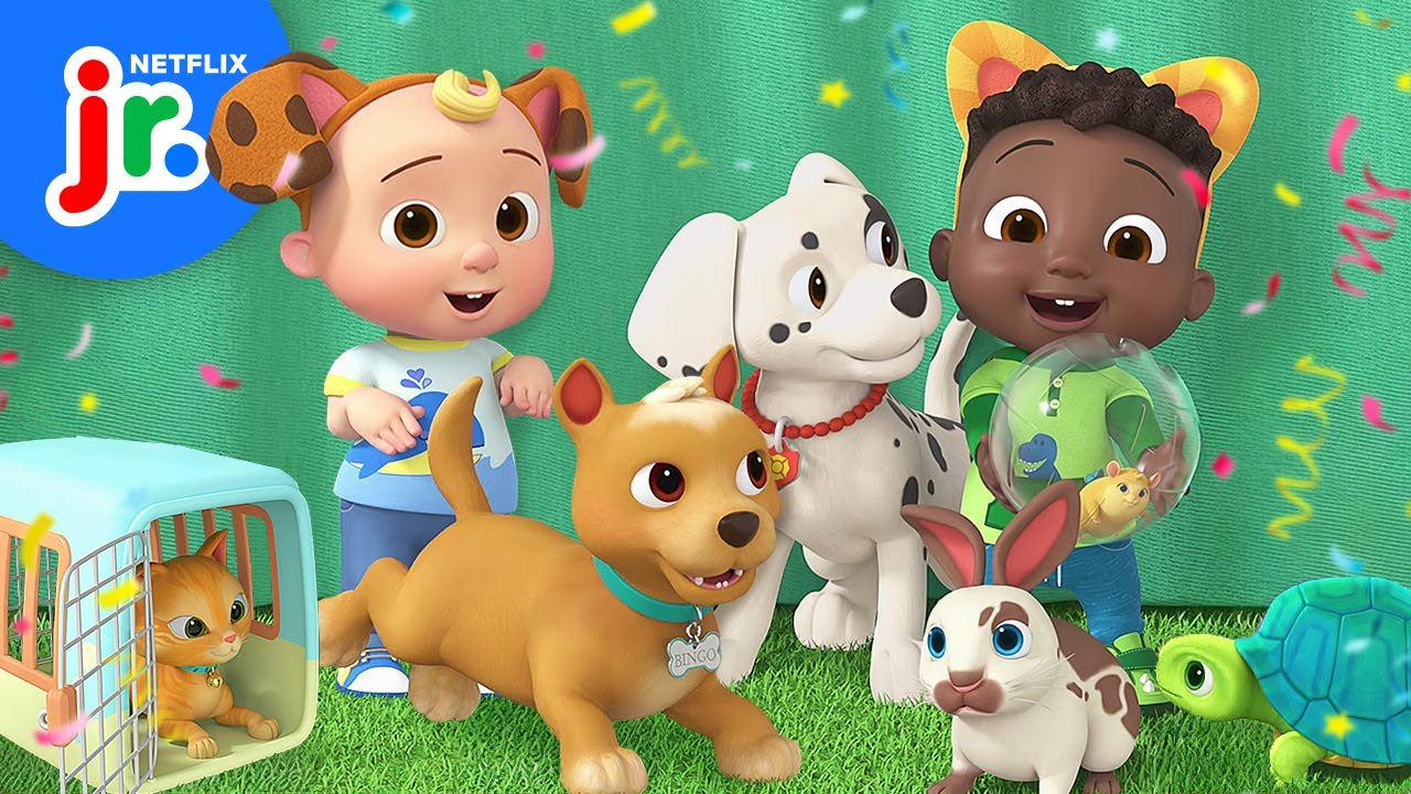 Cody's Pet Party Song + Dance 🐱🎶 CoComelon Lane | Netflix Jr