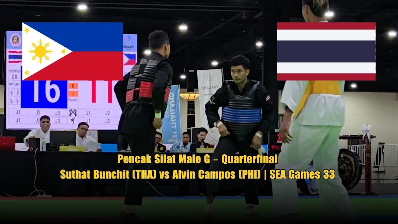 Pencak Silat Male G β Quarterfinal: Suthat Bunchit (THA) vs Alvin Campos (PHI) | SEA Games 33