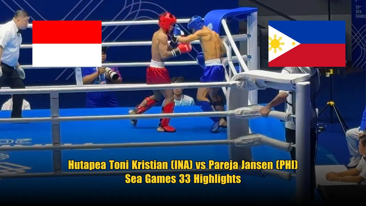 Men’s Kick-boxing 51kg: Hutapea Toni Kristian (INA) vs Pareja Jansen (PHI) – SEA Games 33