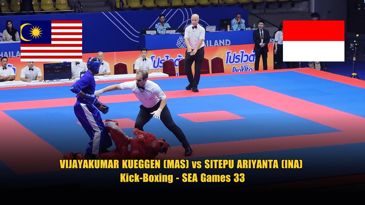 MEN’S POINT FIGHTING – 63KG: VIJAYAKUMAR KUEGGEN (MAS) VS SITEPU ARIYANTA (INA) – SEA GAMES 33