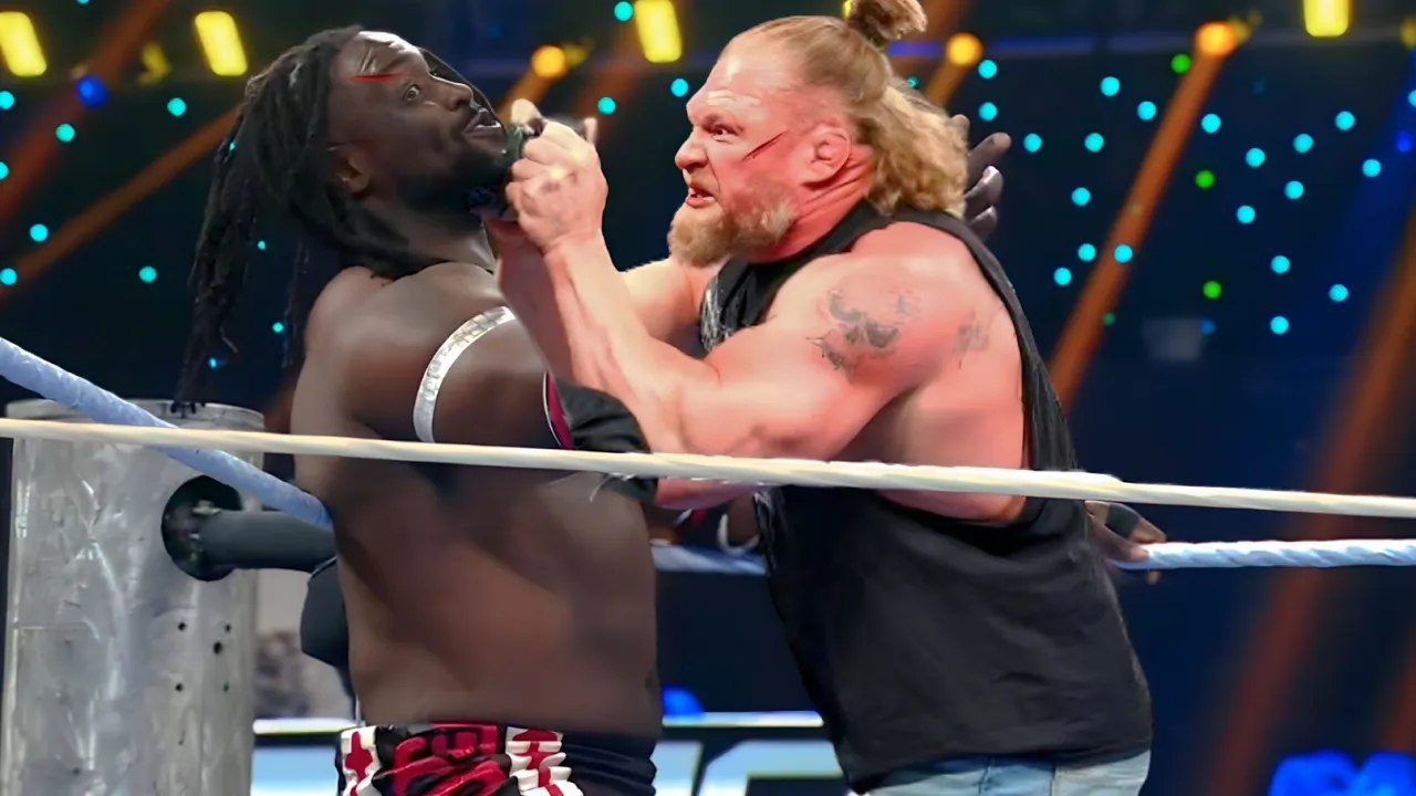 March 7, 2026 | Brock Lesnar suddenly gets angry and makes a brutal attack on oba femi