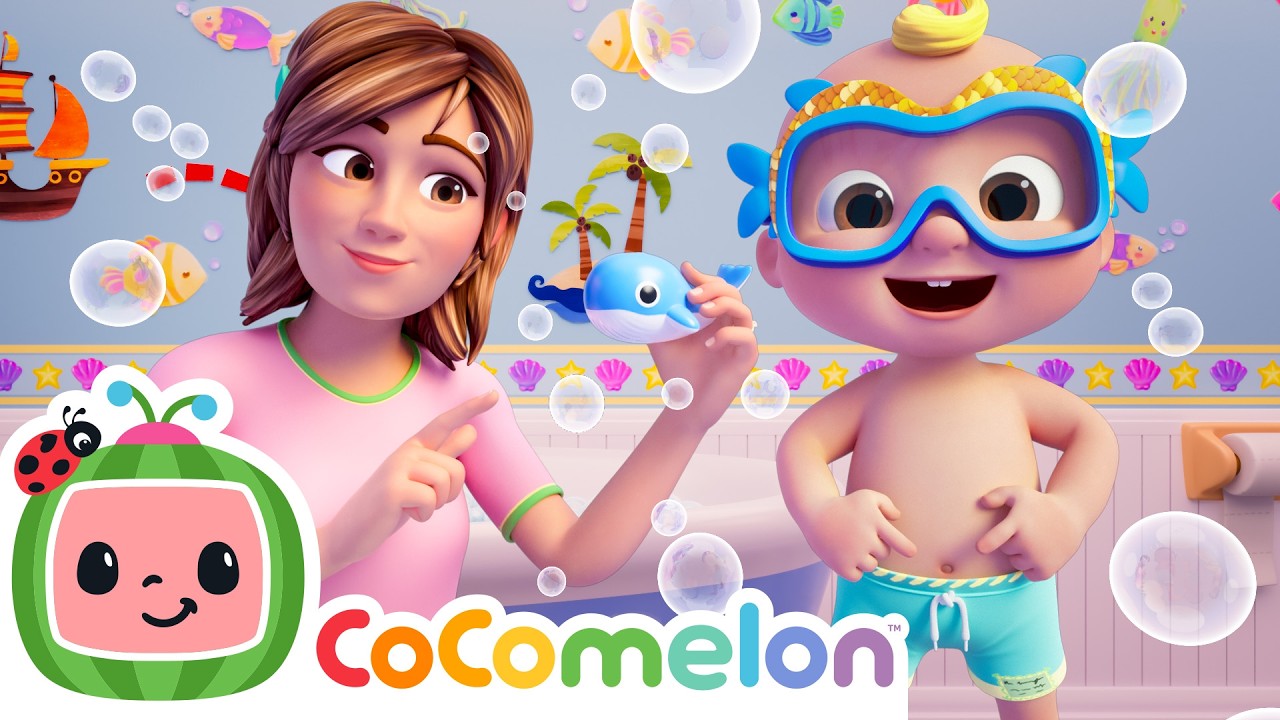 Belly Button Bath Time Song 🛁 | CoComelon Nursery Rhymes & Kids Songs