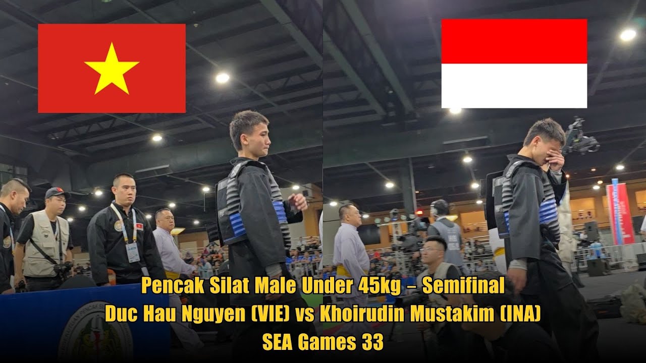 Pencak Silat Male Under 45kg – Semifinal: Duc Hau Nguyen (VIE) vs Khoirudin Mustakim (INA)
