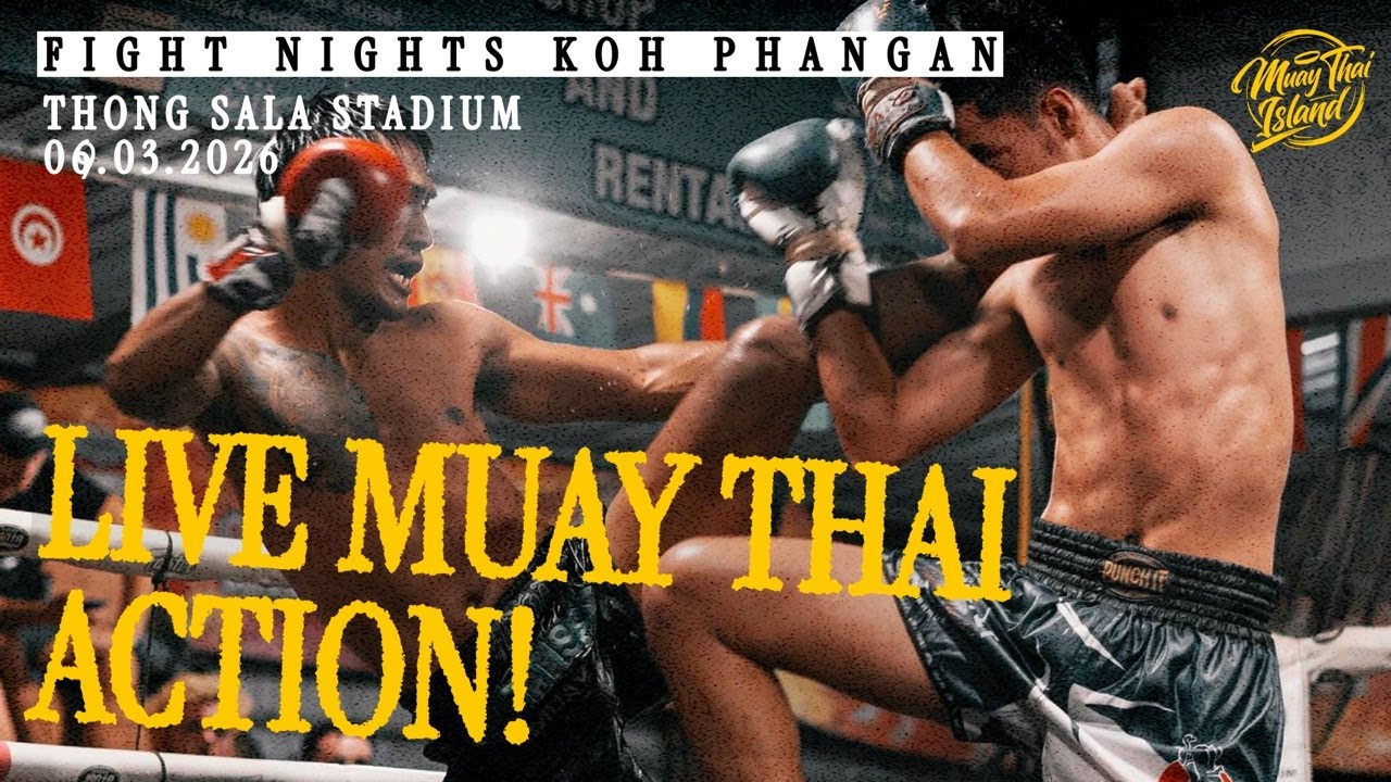LIVE! 🔴 Muay Thai Fight Night from Thong Sala Stadium in Koh Phangan  - 9 March 2026