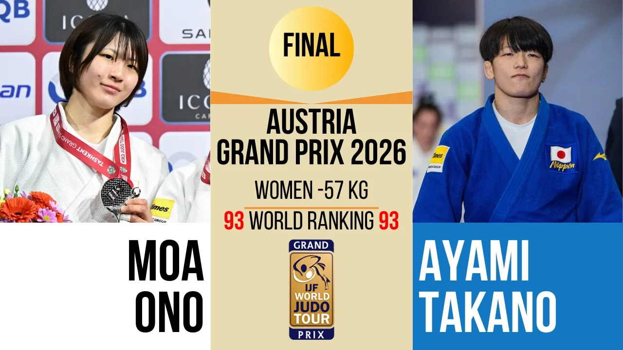 Moa ONO VS Ayami TAKANO | Austria Grand Prix 2026 | GOLD -57 kg