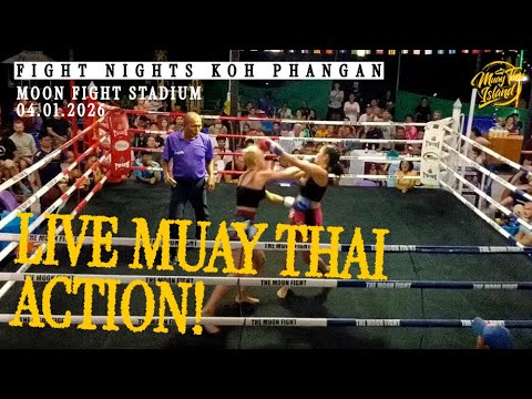 LIVE! 🔴 Muay Thai Fight Night from Moon Fight Stadium in Koh Phangan  - 4 Jan 2026
