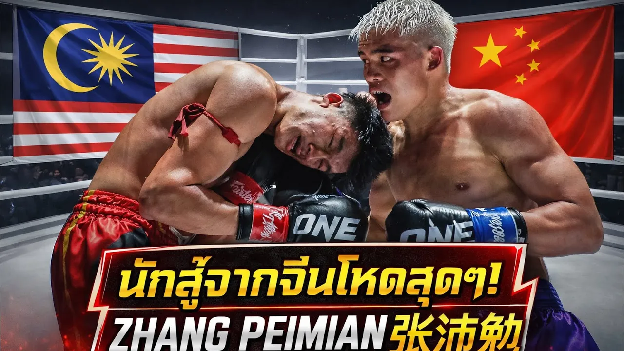 รถถังจากประเทศจีนต่อยอาลีฟเกือบน็อค โคตรโหด อาลีฟ ส.เดชะพันธ์ vs Zhang Peimian 张沛勉