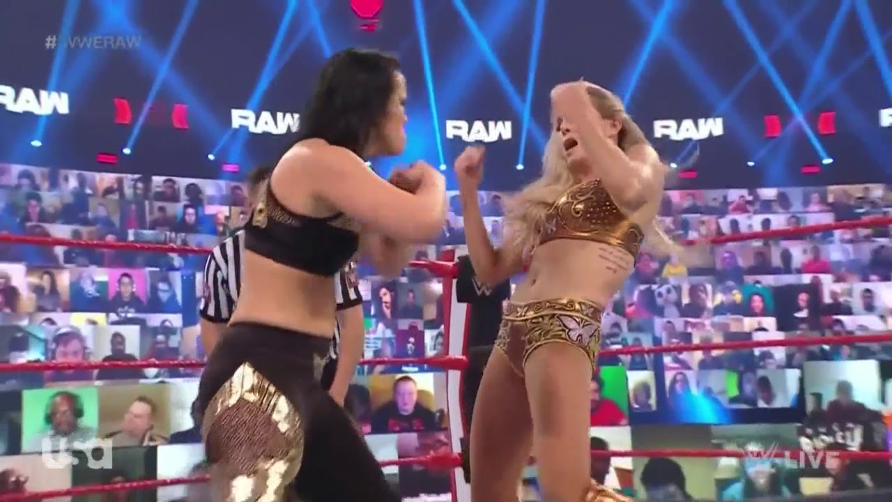 WWE RAW 01/03/21: Charlotte Flair vs. Shayna Baszler ft. Nia Jax