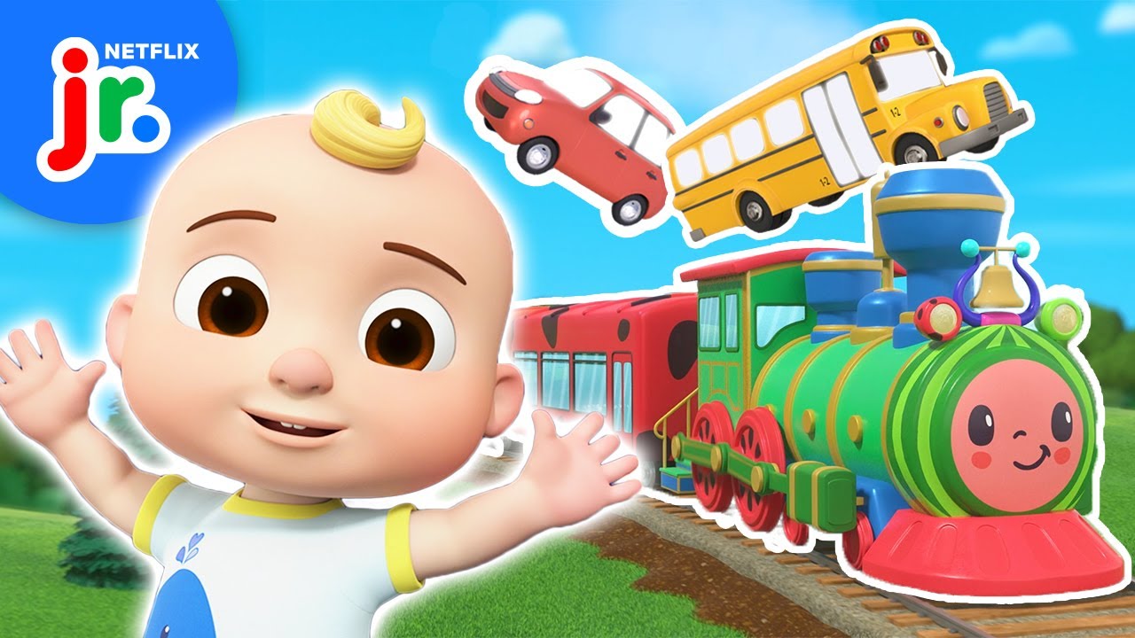 JJ's Songs About Cars, Trains, Trucks and More Vehicles! 🚌🚘 CoComelon Lane | Netflix Jr