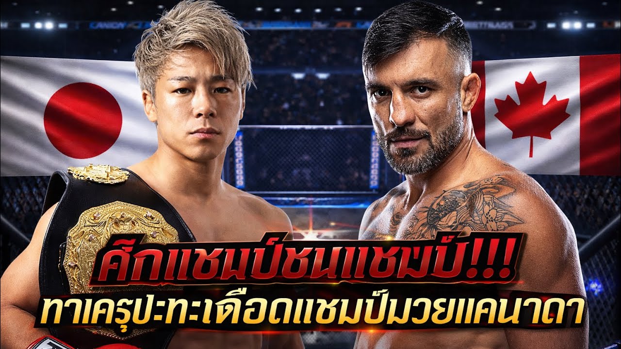 แชมป์ชนแชมป์ ทาเครุปะทะเดือดแชมป์มวยแคนาดา โคตรมันส์ ทาเครุ เซกาวา vs เดนิส พูริช