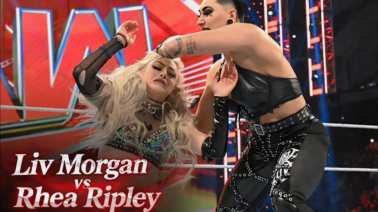 Rhea Ripley vs Liv Morgan #wwe #wrestlingfuture #livmorgan#livforever #wrestling 