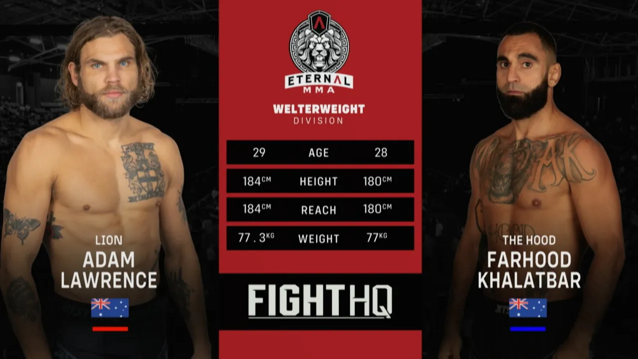 Eternal MMA 93: Adam Lawrence VS Farhood Khalatbar | FULL FIGHT