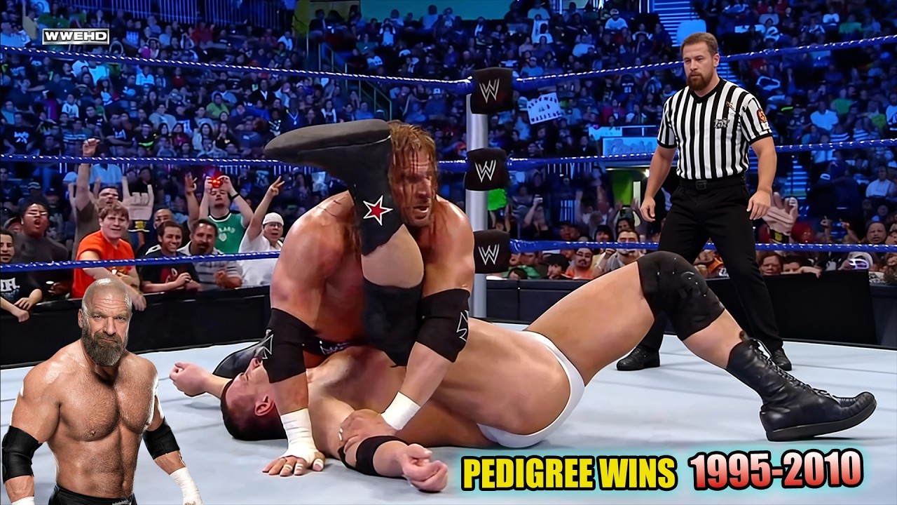 WWE Triple H Pedigree Wins | 1995–2010 | Match Winning Finishers | Full HD Compilation