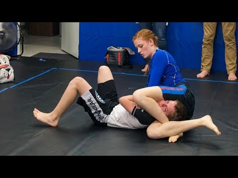 "Small vs Big: The Power of Technique!" Girl vs Boy Grappling Submission 💪