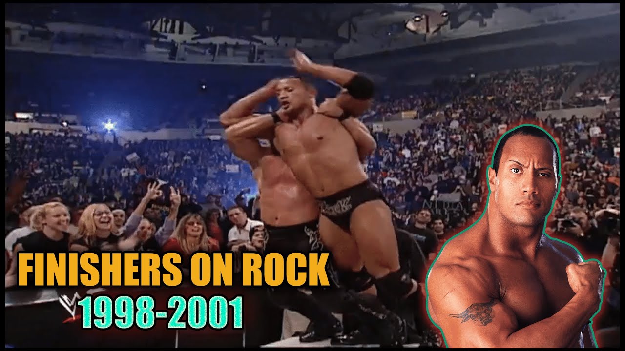 WWE ALL FINISHERS ON ROCK 1998 TO 2001 #1 HIGHLIGHTS