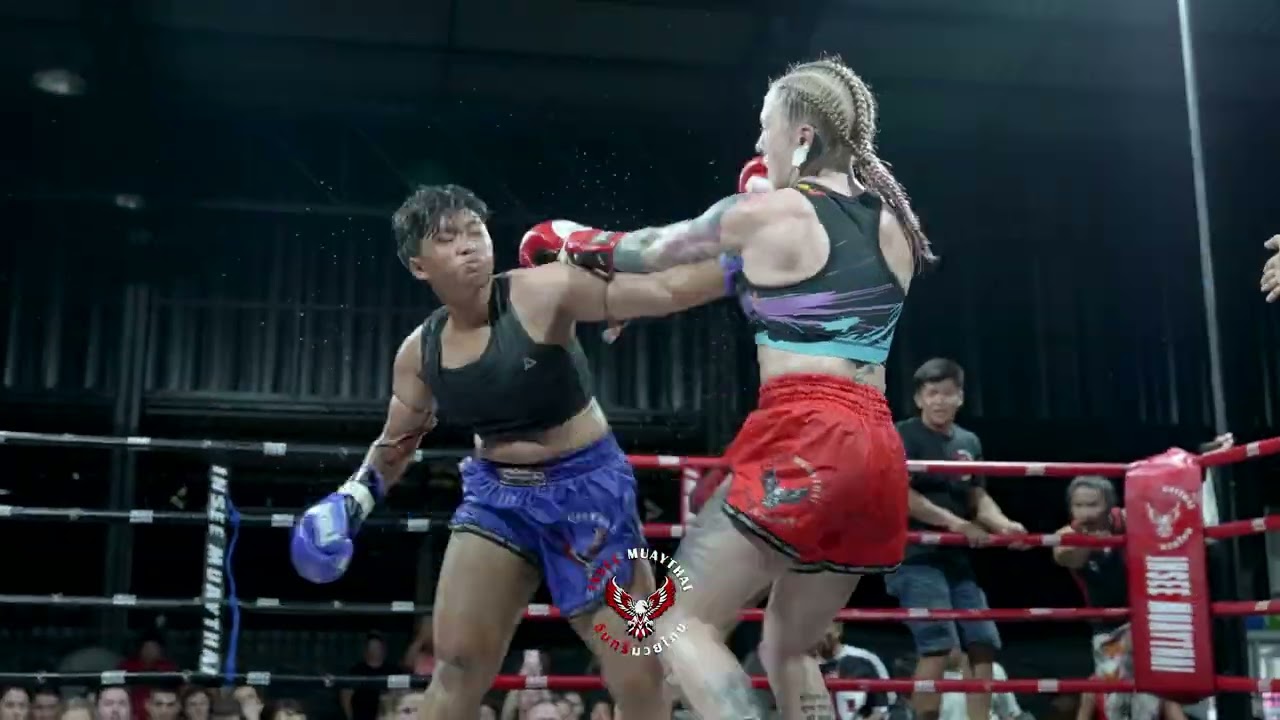 BOUT 3 🔴 Anastasiia (Sinbi Muay Thai) 🇳🇴 Vs 🔵 Chicdick (S.Andaman) 🇹🇭