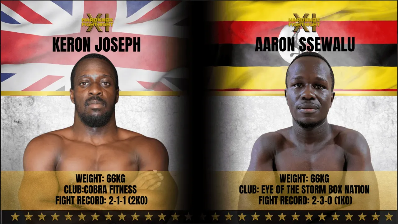 Hard Knox Fight Night 11 Keron Joseph Vs Aaron Ssewalu Set for 6 rounds of boxing action #knockout