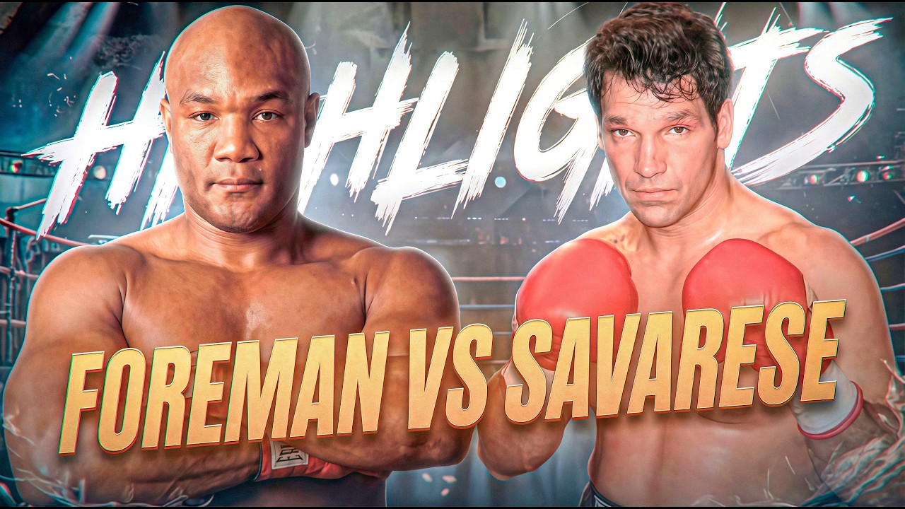 Heavyweight Boxing War! George Foreman vs Lou Savarese Highlights | Best Moments