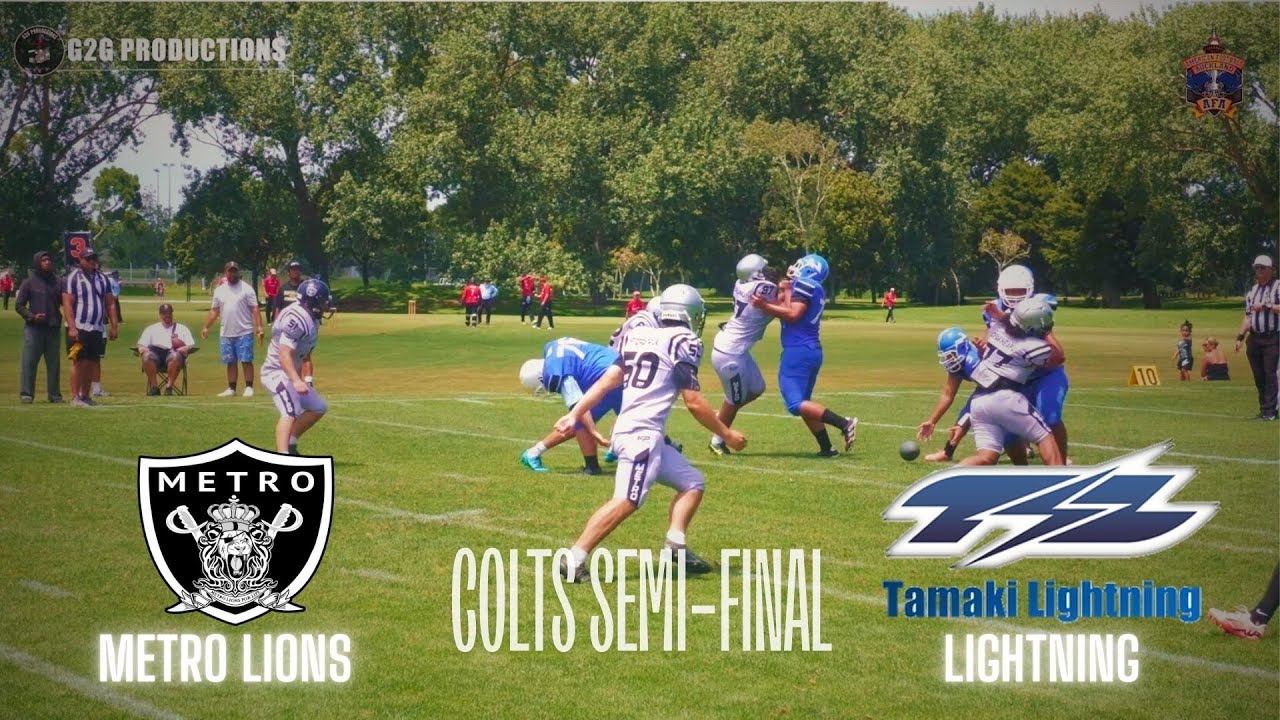 AMERICAN FOOTBALL AUCKLAND - COLTS SEMI-FINAL METRO LIONS vs TAMAKI LIGHTNING (Colts Match)