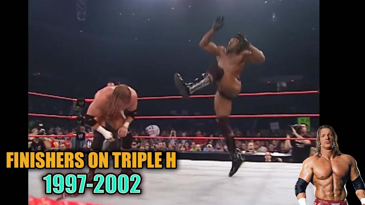 WWE ALL FINISHERS ON TRIPLE H  1997 TO 2002 #1 HIGHLIGHTS