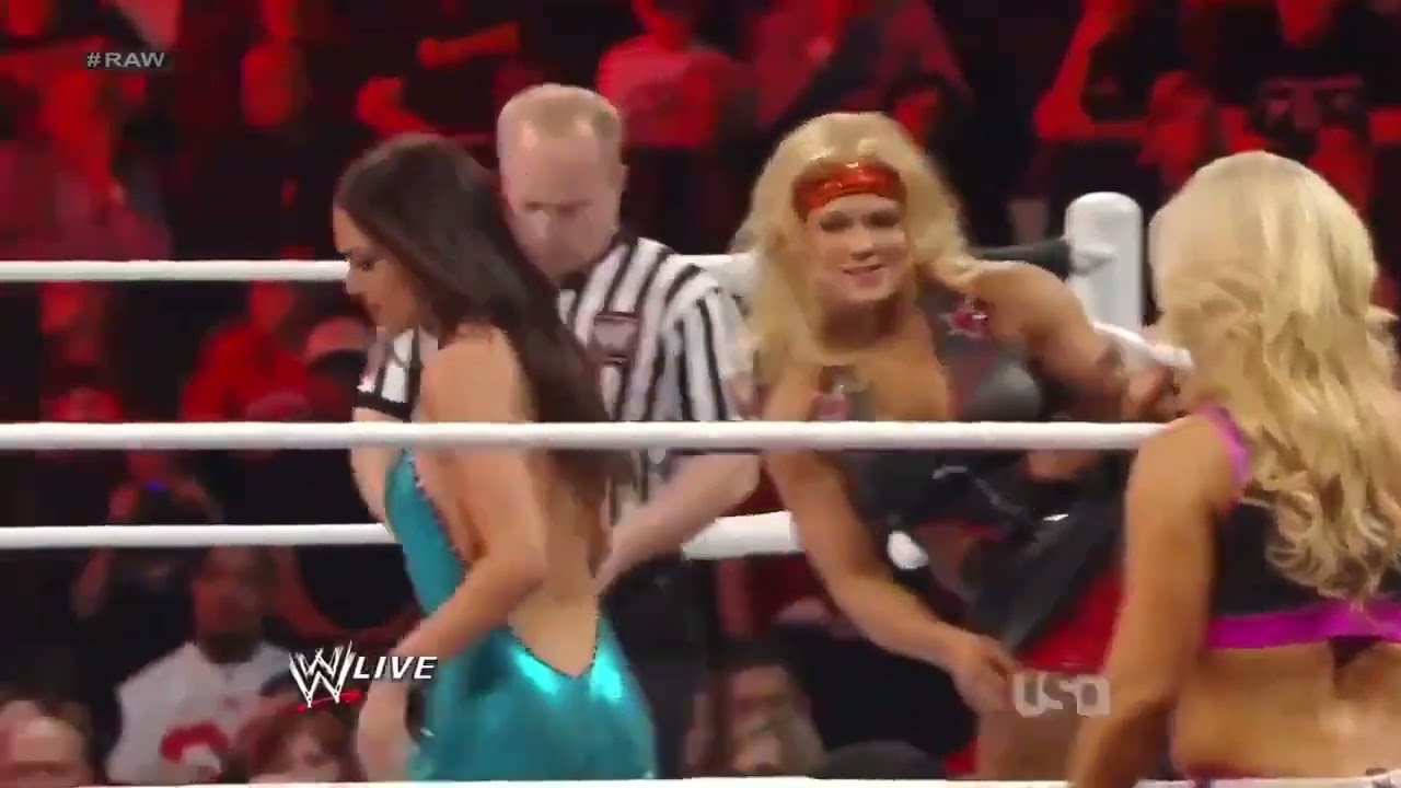 FULL MATCH - Fox, Torres, Kelly & Snuka vs. Phoenix, The Bella Twins & Natalya : Raw, Feb. 6, 2012 