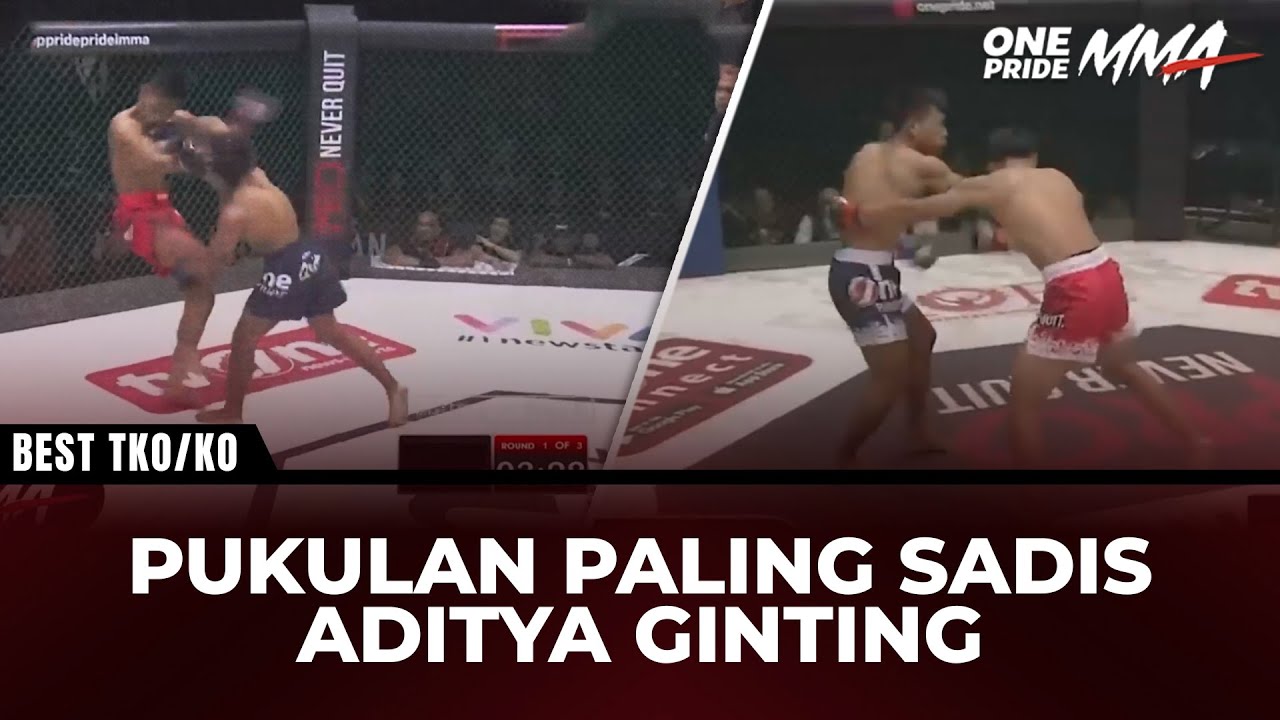 GANAS! Pukulan Mematikan Aditya Ginting yang Bikin Lawan Tumbang di Oktagon | Best TKO/KO
