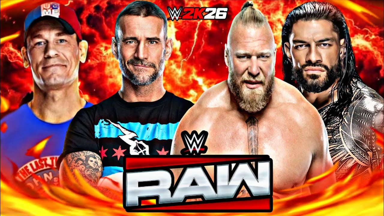 Brock Lesnar & Roman Reigns Vs CM Punk & John Cena WWE SmackDown 8 Mar 2026 WWE2K26  Simulation