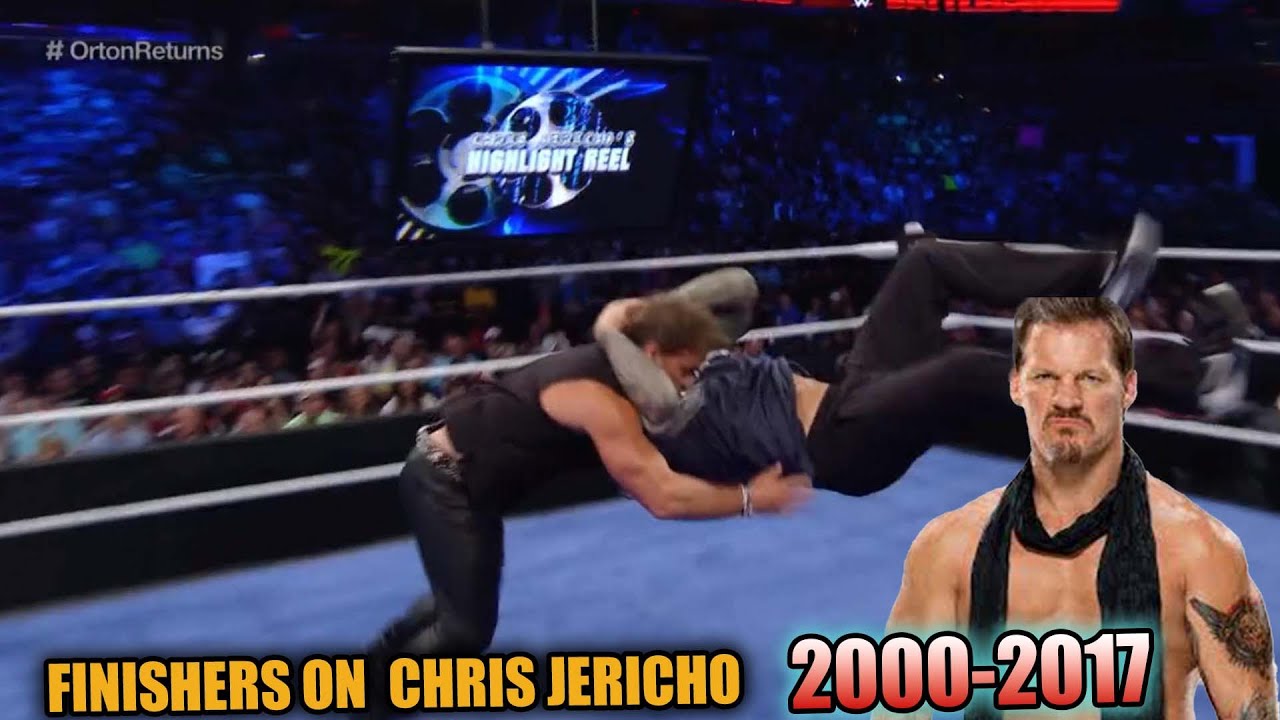 WWE ALL FINISHERS  ON CHRIS JERICHO 2000 TO 2017 HIGHLIGHTS
