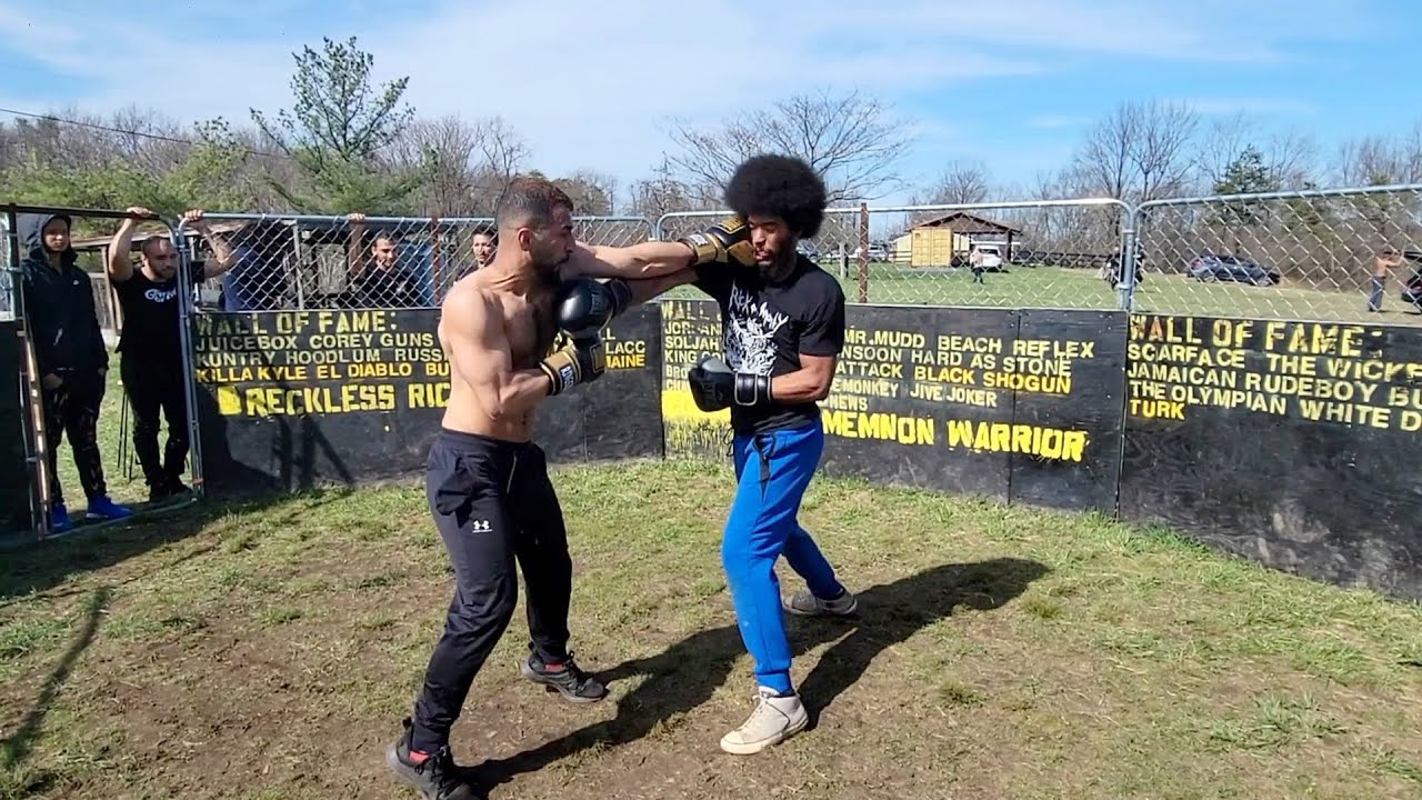 AFRO SAMURAI CHALLANGES IRAQI ASSASSIN (SPARRING)