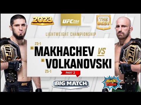 Big Match UFC🔥☕ | Islam Makhachef vs Alexander Volkanovski Part 2 | UFC 284 | Australia | 2023 #ufc 