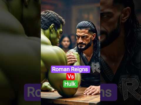 Roman Reigns vs Hulk Arm Wrestling 🔥 Hulk KO! | Rashmika Gives iPhone Prize | Hulk shorts