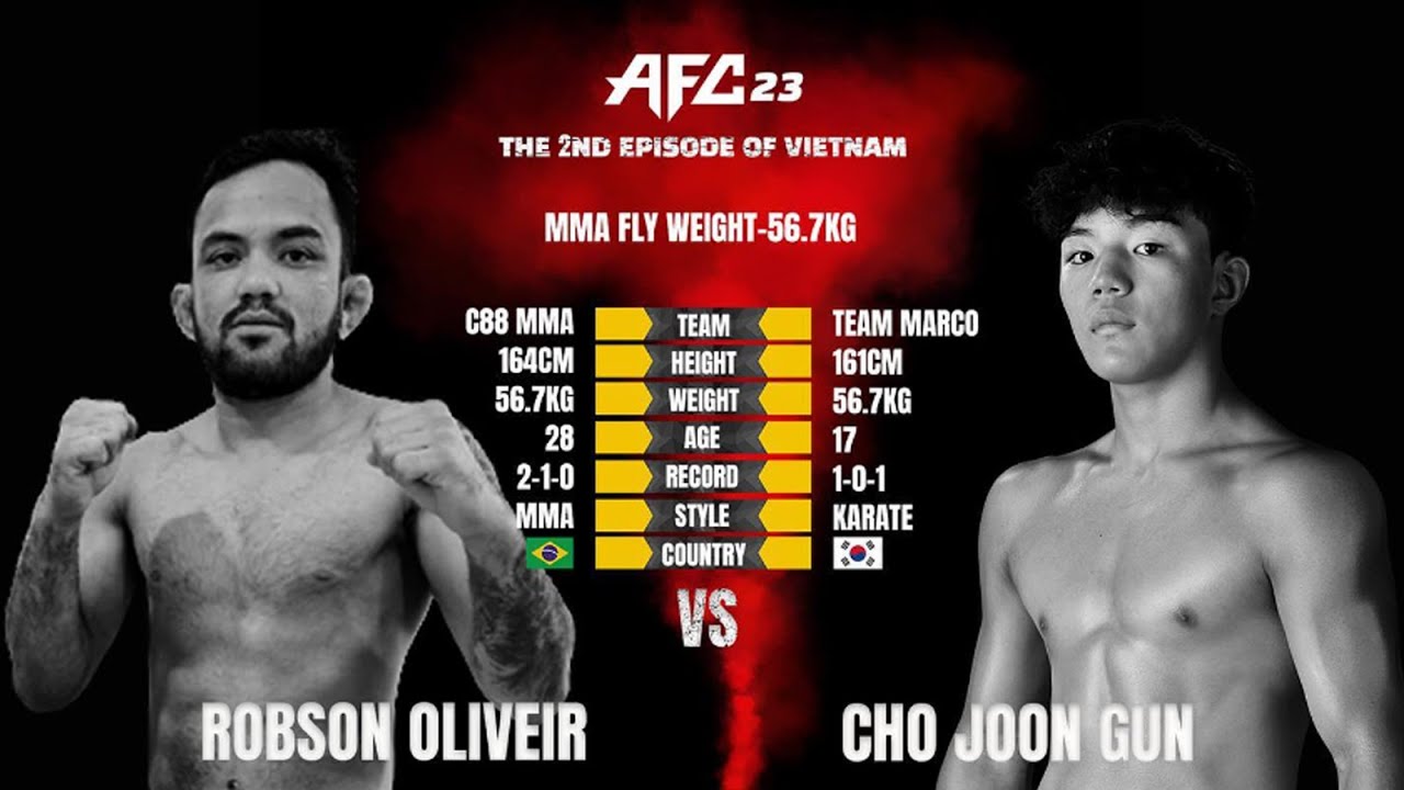 AFC23 제 4경기 조준건 vs ROBSON OLIVEIRA