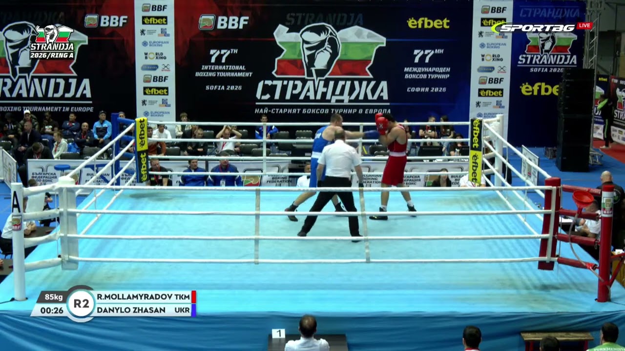 Danylo Zhasan (UKR) vs. Rahat Mollamyradov (TKM) Strandja Tournament 2026 QF's (85kg)