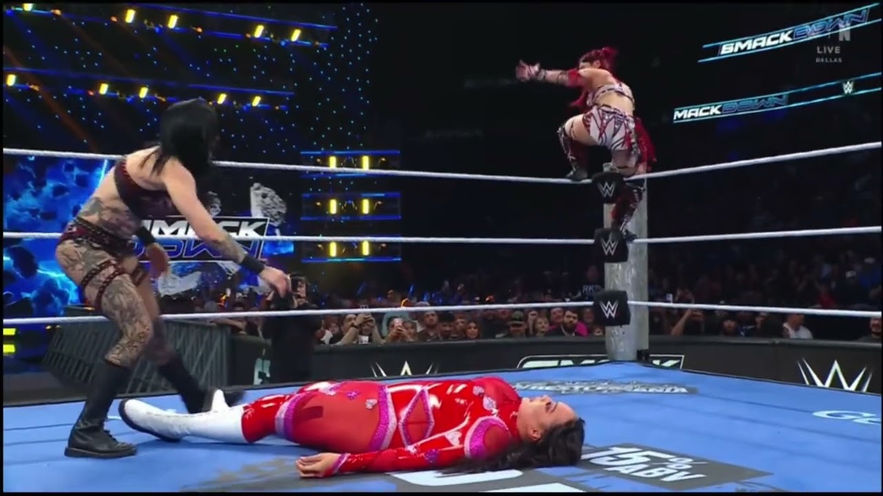 (2/2) Rhea Ripley & Iyo Sky vs Nia Jax & Lash Legend: Smackdown February 13 2026