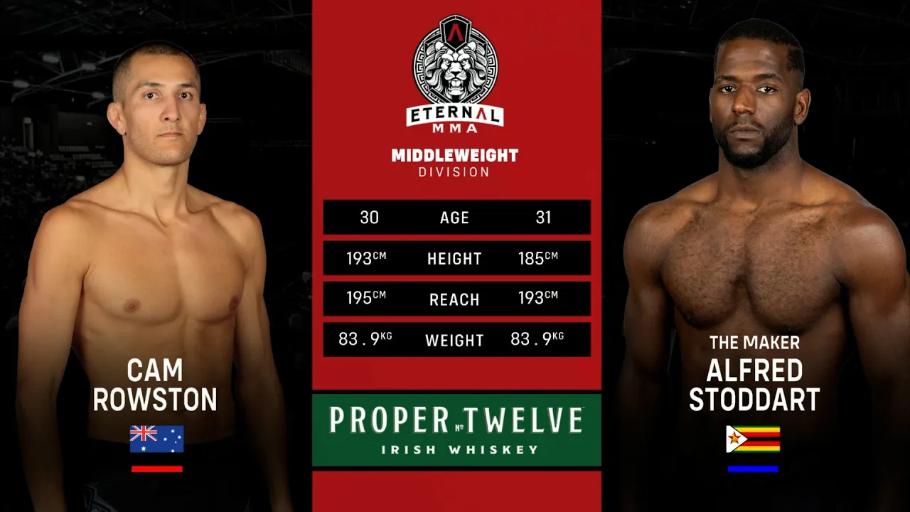 Eternal MMA 92: Cam Rowston VS Alfred Stoddart | FULL FIGHT