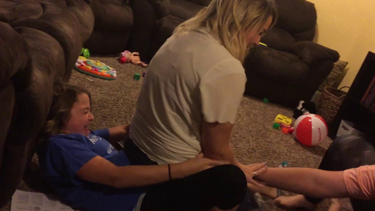 My daughters are having fun
