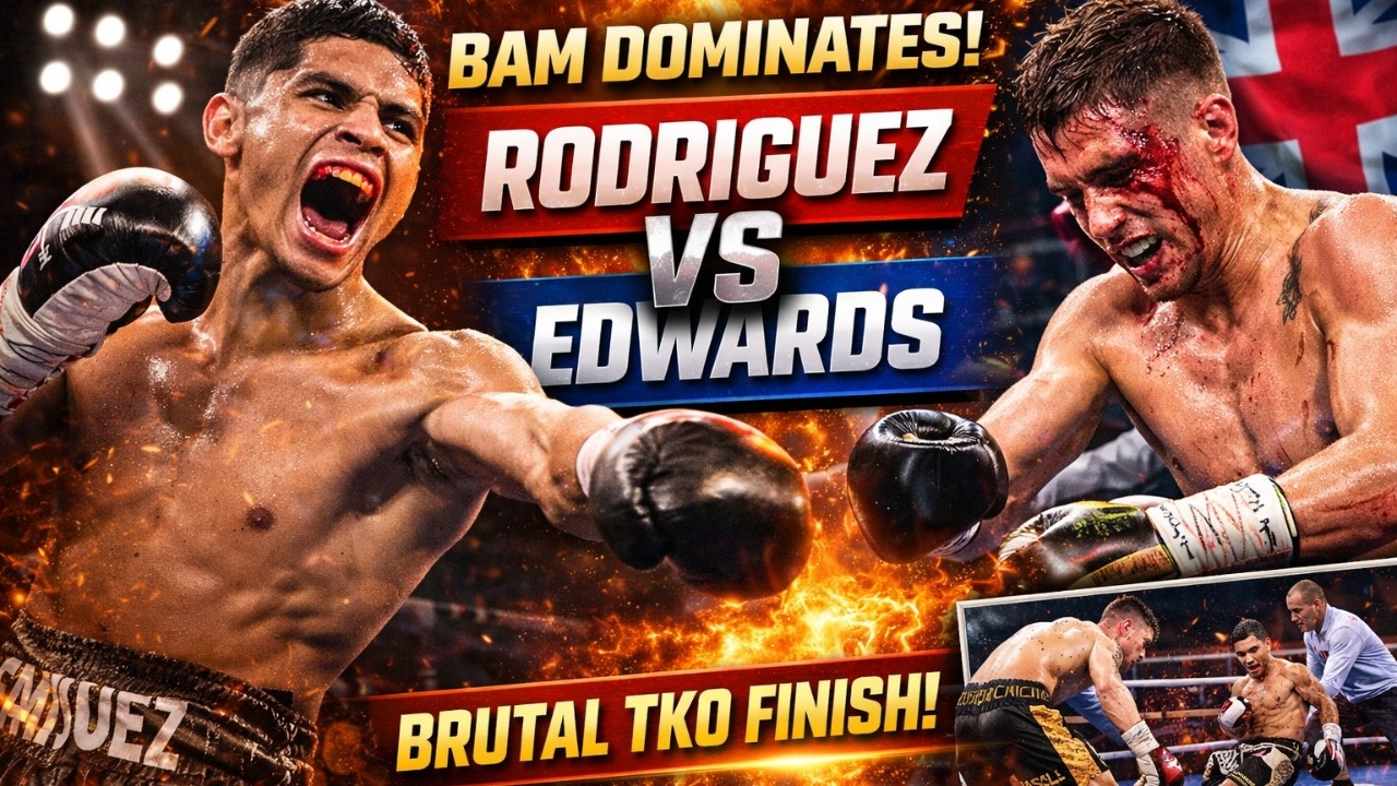 BAM DOMINATES! Jesse “Bam” Rodriguez vs Sunny Edwards | Full Fight Highlights & Brutal TKO Finish 🔥🥊