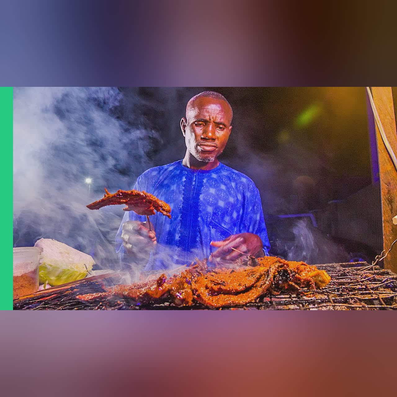 Nigerian Street Food at Night!! Africa’s Biggest Food City!!
