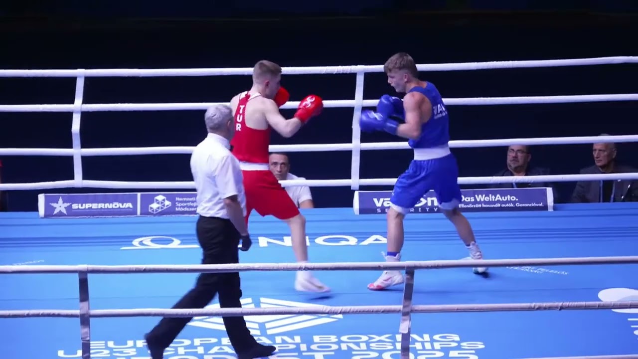 Owain Harris-Allan (WAL) vs. Mehmethan Çinar (TUR) European U23 Championships 2025 (60kg)