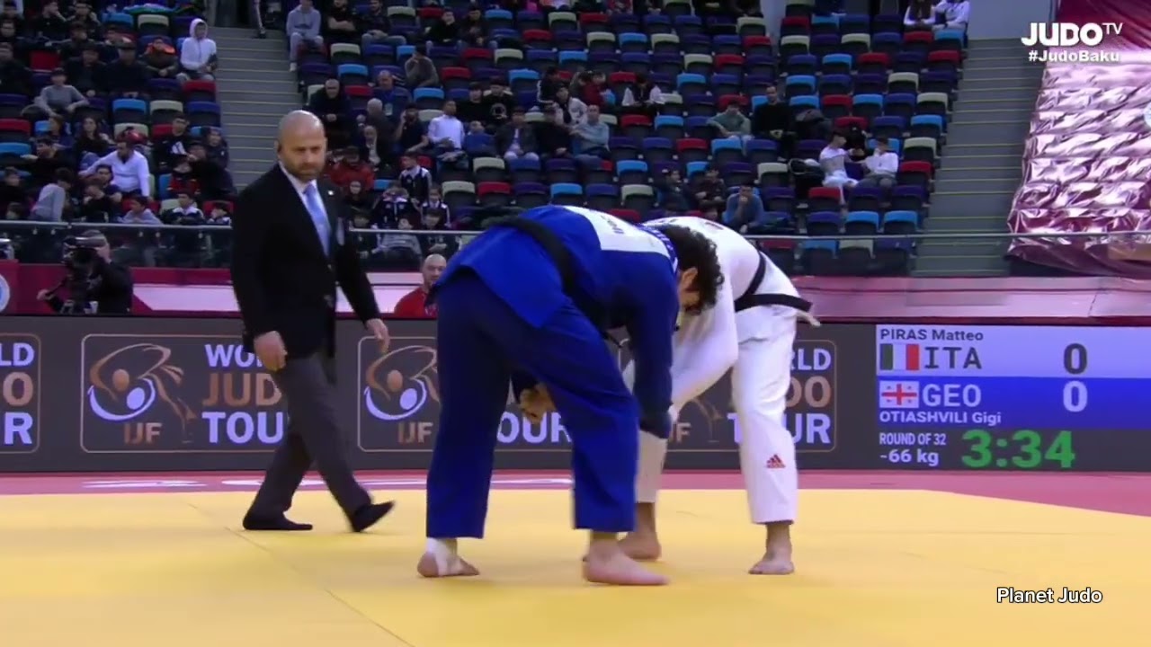 Matteo PIRAS 🇮🇹 🆚️ Gigi OTIASHVILI 🇬🇪 | 1 раунд/-66кг | Большой Шлем Баку 2024