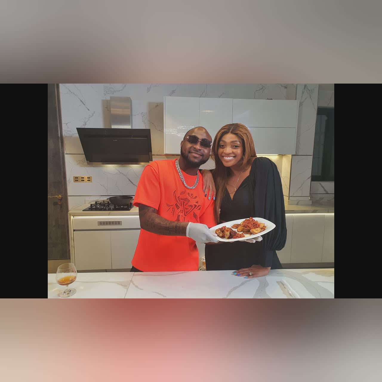 MAKING MOMMY'S FRIED FISH AND "CUT CUT" STEW WITH PLANTAIN WITH DAVIDO