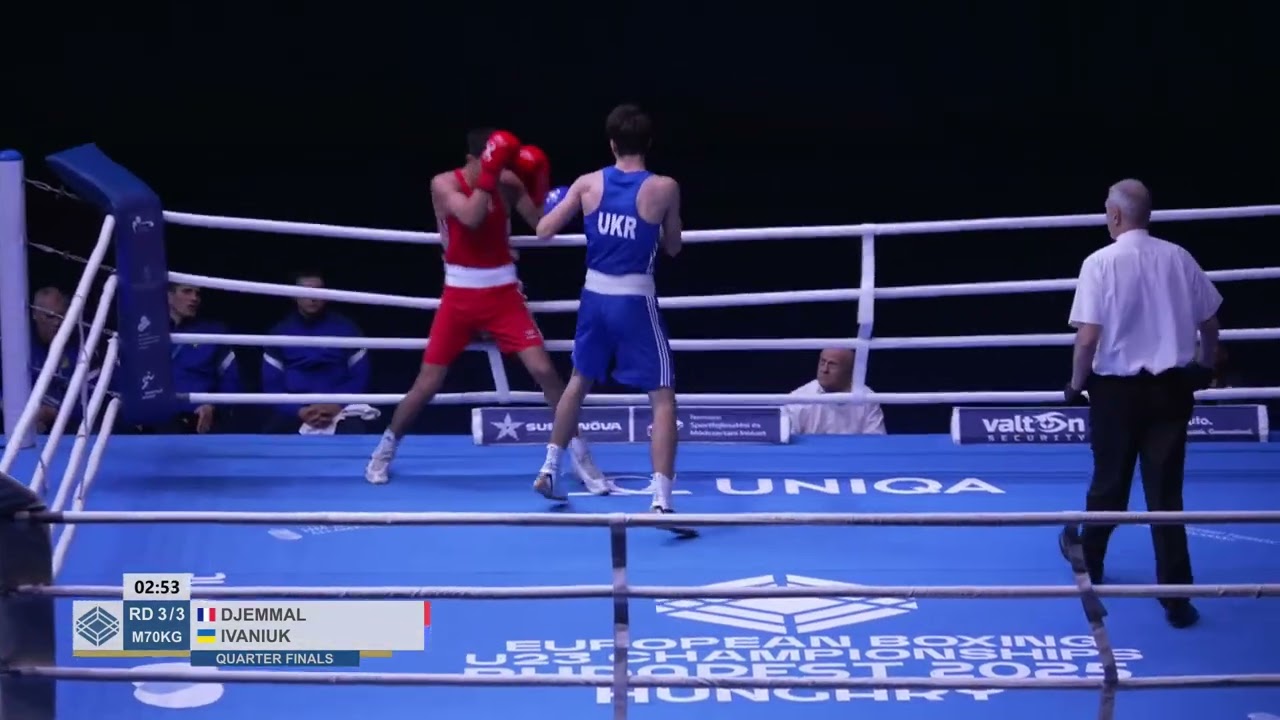 Djamel Djemmal (FRA) vs. Yevhenii Ivaniuk (UKR) European U23 Championships 2025 QF's (70kg)