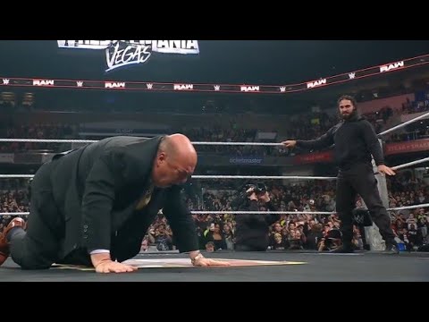 Seth Rollins attacks Paul Heyman _ WWE Raw 2 March 2026
