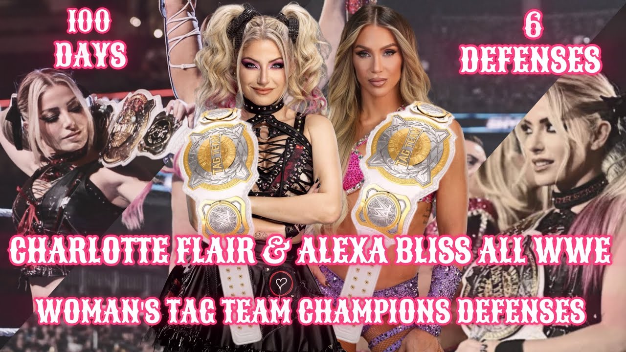 Charlotte Flair & Alexa Bliss All WWE Woman's Tag Team Champion Defenses ( LivtoMach )