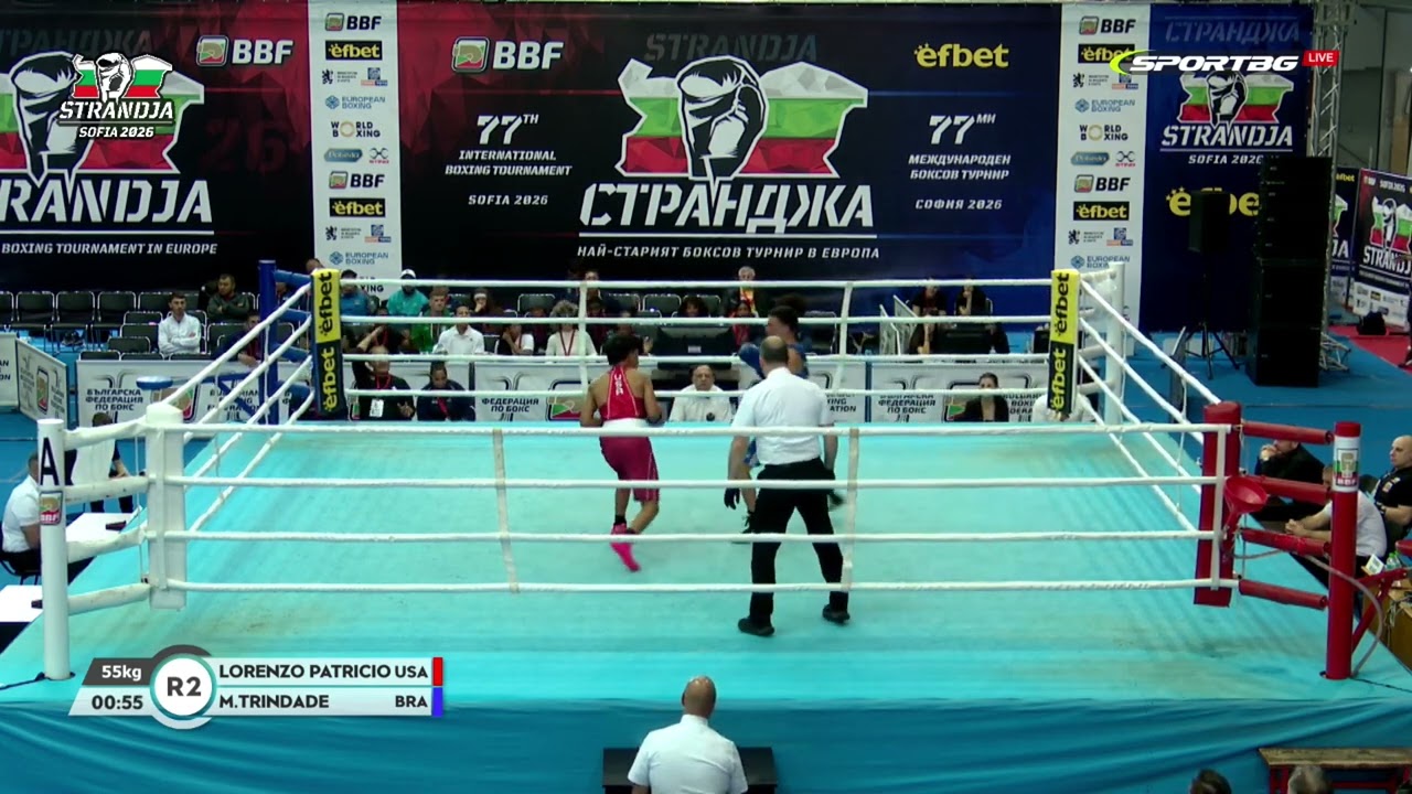Lorenzo Patricio (USA) vs. Michael Trindade (BRA) Strandja Tournament 2026 (55kg)